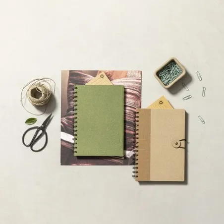 Cahier Écologique Pratique Personnalisé A5 Idina pas cher Matières : polyester Couleurs : jaune livraison express 24h 48h