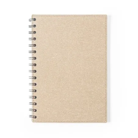 Cahier Écologique Pratique Personnalisé A5 Idina pas cher Matières : polyester Couleurs : jaune objet promo petit budget