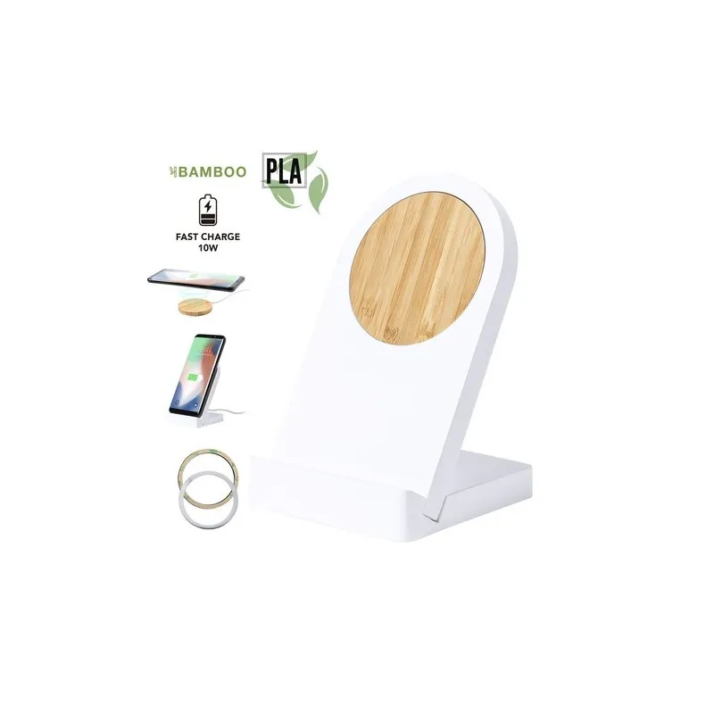 Chargeur Support Écologique Innovant Personnalisé Noopy pas cher Matières : PET Couleurs : rouge translucide personnalisable ave