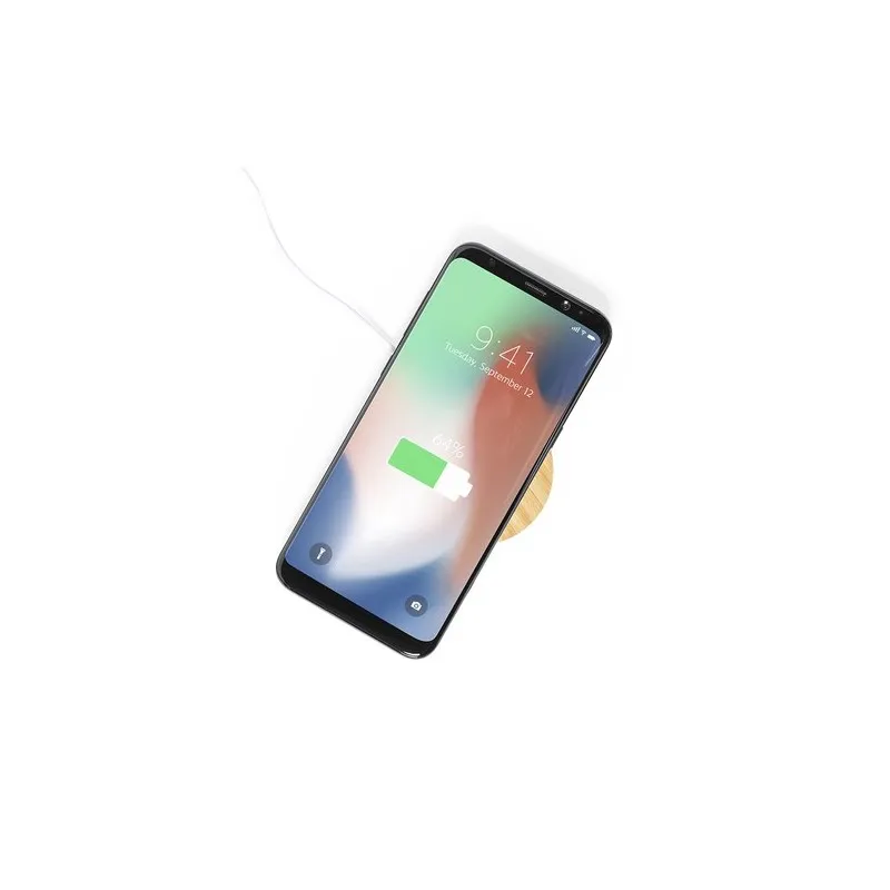 Chargeur Support Écologique Innovant Personnalisé Noopy pas cher Matières : PET Couleurs : rouge translucide impression haute dé