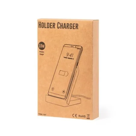 Chargeur Support Écologique Innovant Personnalisé Noopy pas cher Matières : PET Couleurs : rouge translucide livraison express 2