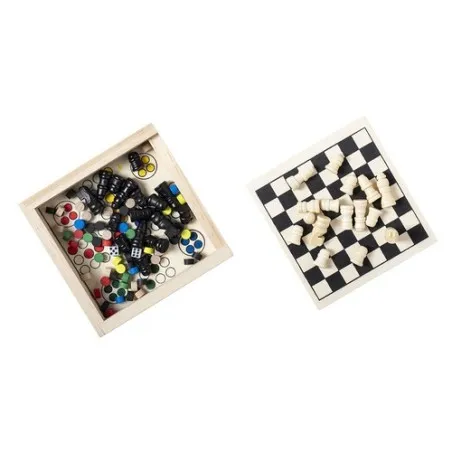 Set de Jeu Parchess en Mallette en Bois