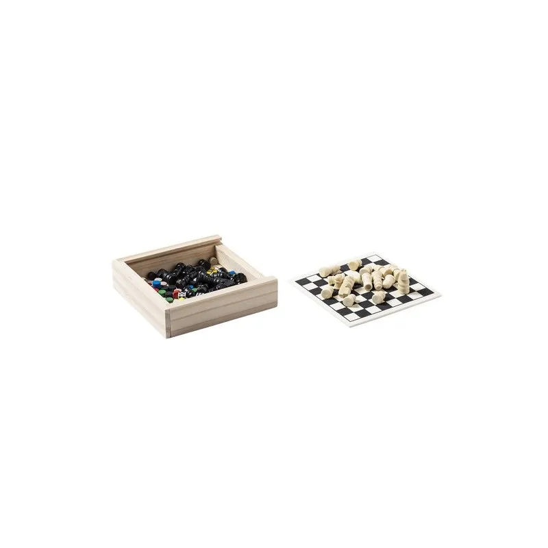 Set de Jeu Parchess en Mallette en Bois