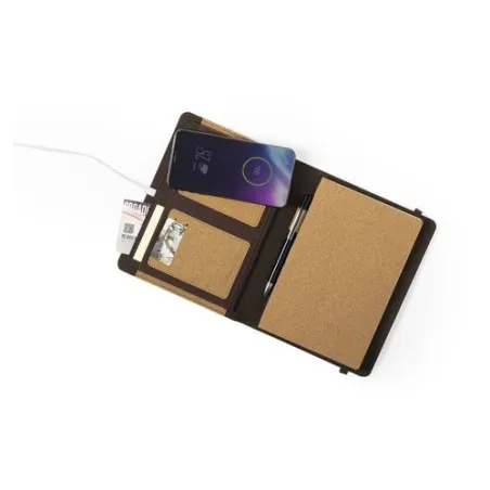 Bloc Notes Pratique Éco-Friendly avec Chargeur Toskan Matières : polyester Taille textile : XL Couleurs : bleu goodies publicita