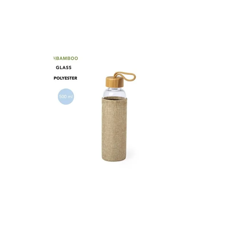 Gourde Éco-Responsable 500 ml Personnalisée pas cher Kasfol Matières : polyester Taille textile : XXL Couleurs : rouge