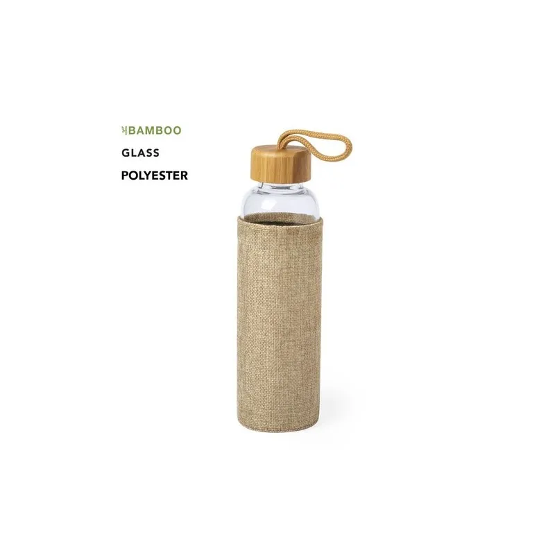 Gourde Éco-Responsable 500 ml Personnalisée pas cher Kasfol Matières : polyester Taille textile : XXL Couleurs : rouge personnal