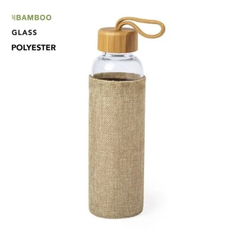 Gourde Éco-Responsable 500 ml Personnalisée pas cher Kasfol Matières : polyester Taille textile : XXL Couleurs : rouge personnal