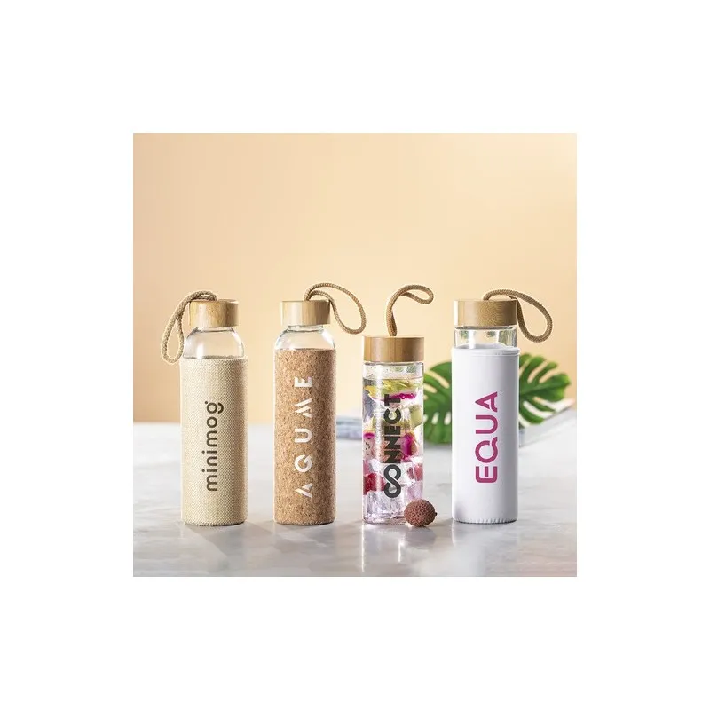 Gourde Éco-Responsable 500 ml Personnalisée pas cher Kasfol Matières : polyester Taille textile : XXL Couleurs : rouge impressio