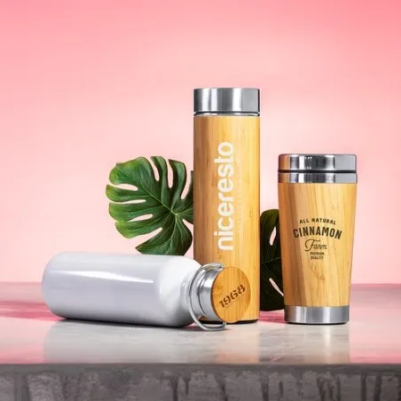 Gourde Personnalisable Écologique Tulman - Bidon Matières : polyester Taille textile : XL Couleurs : noir objet publicitaire rob