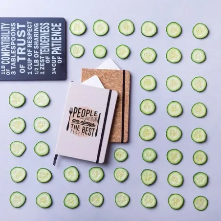 Bloc Notes Écologique et Pratique Personnalisé pas cher Hartil Matières : ABS recyclé Couleurs : blanc cadeau entreprise pas che