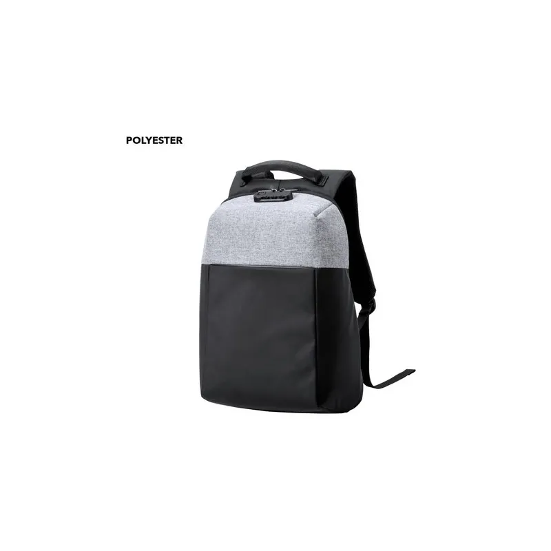 Sac à Dos Antivol Pratique et Élégant Personnalisé Ranley pas cher Matières : ABS recyclé Couleurs : noir personnalisable avec v