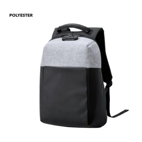 Sac à Dos Antivol Pratique et Élégant Personnalisé Ranley pas cher Matières : ABS recyclé Couleurs : noir personnalisable avec v