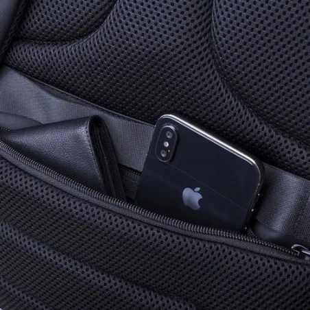 Sac à Dos Antivol Pratique et Élégant Personnalisé Ranley pas cher Matières : ABS recyclé Couleurs : noir goodies publicitaire é