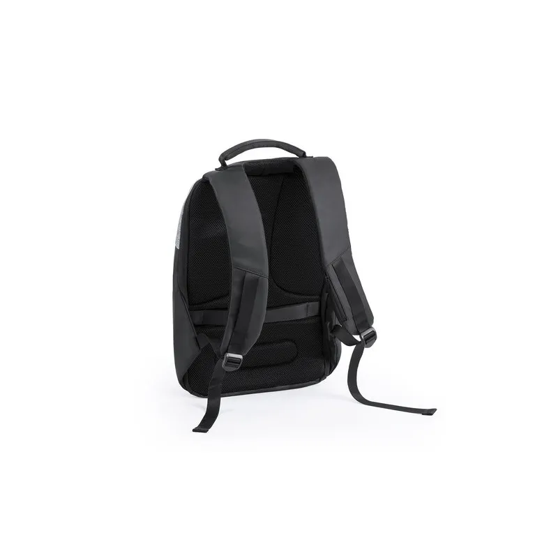 Sac à Dos Antivol Pratique et Élégant Personnalisé Ranley pas cher Matières : ABS recyclé Couleurs : noir accessoire événementie