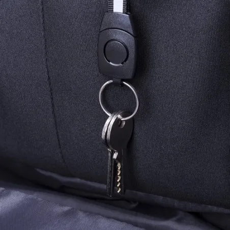 Sac à Dos Antivol Pratique et Élégant Personnalisé Ranley pas cher Matières : ABS recyclé Couleurs : noir goodies personnalisé e