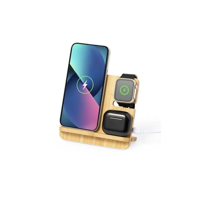 Chargeur Sans Fil Personnalisé 15W Hamsy Matières : ABS Couleurs : jaune goodies publicitaire événementiel