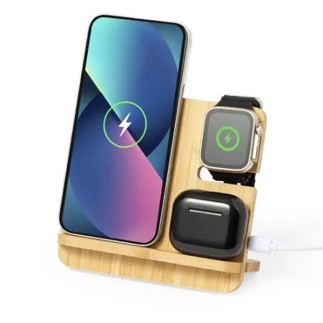 Chargeur Sans Fil Personnalisé 15W Hamsy Matières : ABS Couleurs : jaune goodies publicitaire événementiel