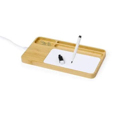 Chargeur Écologique Multifonction Organiseur Lautrec Matières : ABS Couleurs : naturel cadeau entreprise pas cher