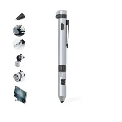 Stylo Multifonction Personnalisé Pratique Innovant Posdan Matières : bambou Couleurs : rouge 2