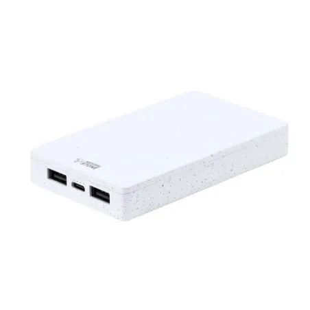 Power Bank Écologique 5000 mAh Personnalisée pas cher Noiman Couleurs : orange Matières : polyester recyclé cadeau entreprise pa