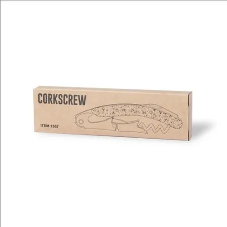 Tire-Bouchon Élégant Personnalisé Ouvre Bouteille Glaber Matières : polaire Taille textile : L Couleurs : bleu marine goodies pu