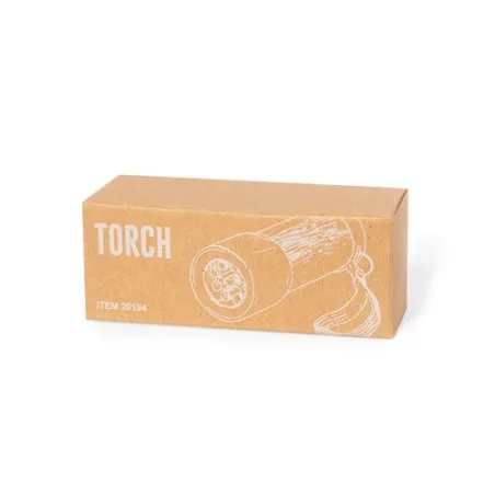 Lampe Éco-responsable Personnalisée Torche pas cher - Freddie Matières : bambou marquage laser ultra précis