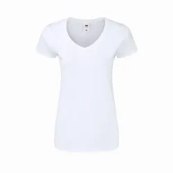 T-Shirt Femme Blanc V-Neck Confort et Style Personnalisé Iconic Matières : bambou Couleurs : jaune