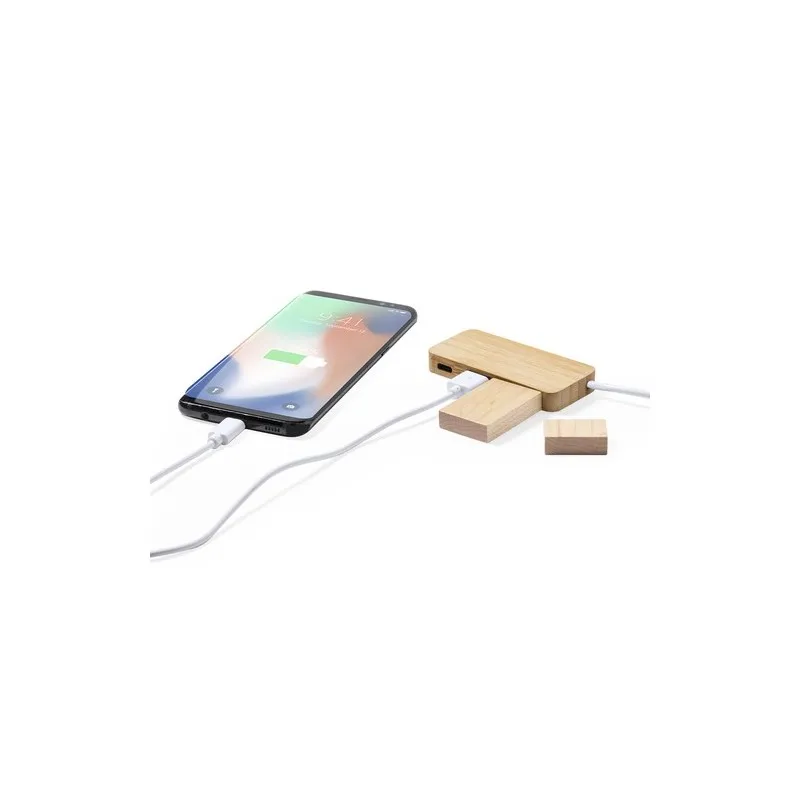 Port USB Écoresponsable en Bambou Personnalisé - Norman pas cher Matières : bambou goodies publicitaire événementiel