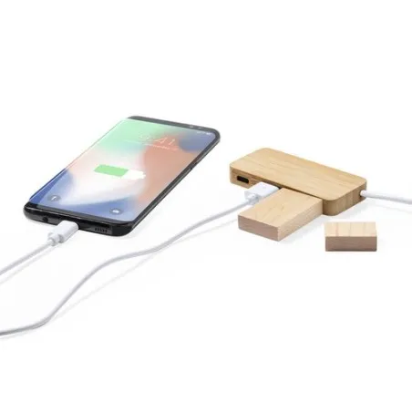 Port USB Écoresponsable en Bambou Personnalisé - Norman pas cher Matières : bambou goodies publicitaire événementiel