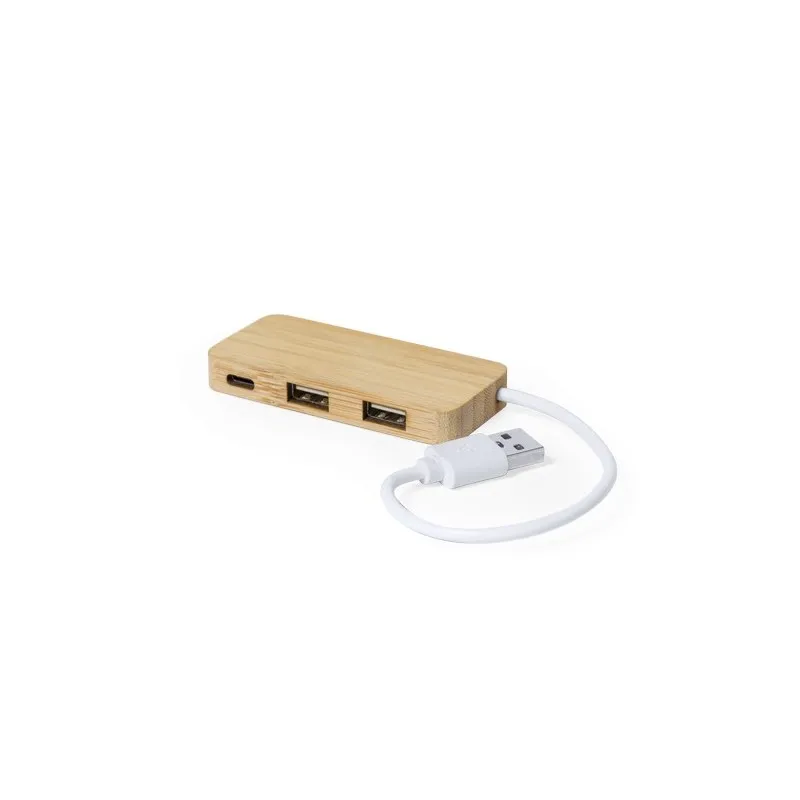 Port USB Écoresponsable en Bambou Personnalisé - Norman pas cher Matières : bambou objet promotionnel éco-responsable