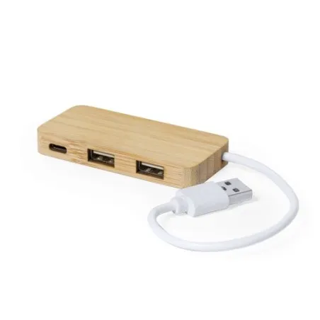 Port USB Écoresponsable en Bambou Personnalisé - Norman pas cher Matières : bambou objet promotionnel éco-responsable