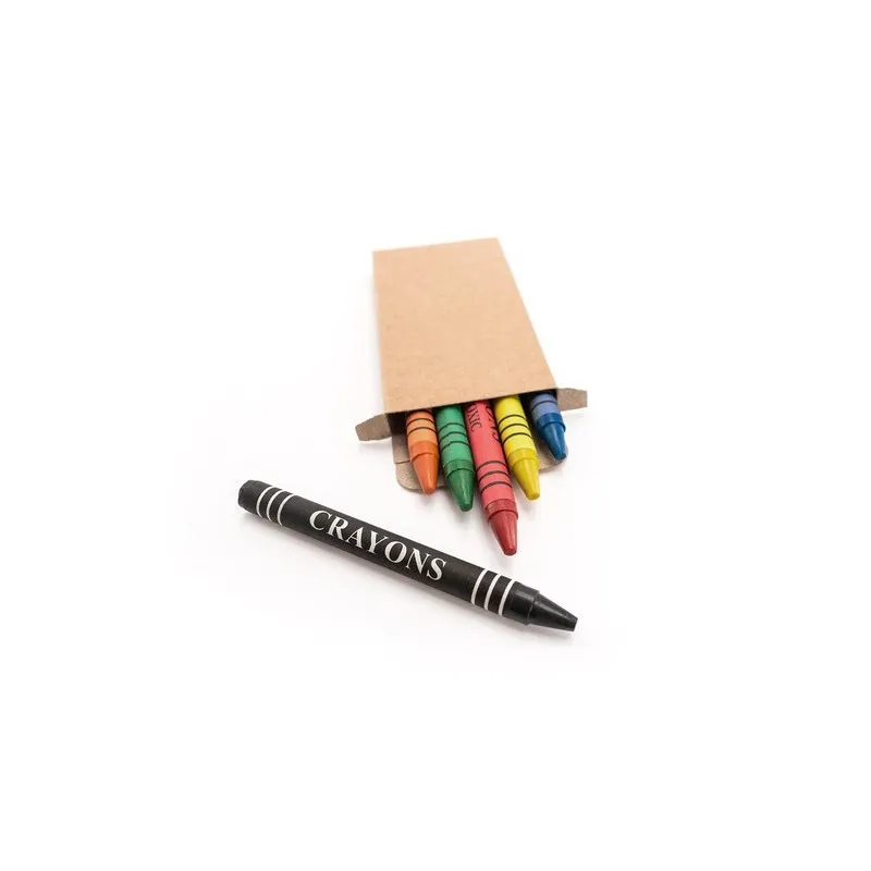 Boîte Crayons Pichi - 6 Crayons Cire Couleurs Vives