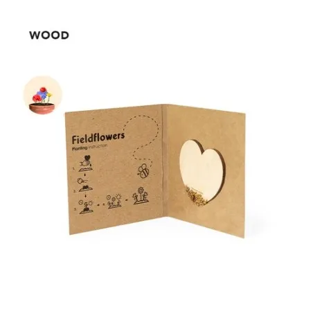 Cœur Graines Personnalisé Écologique Idéal pour Vos Cadeaux d'Entreprise - Liani Matières : polaire Couleurs : rouge