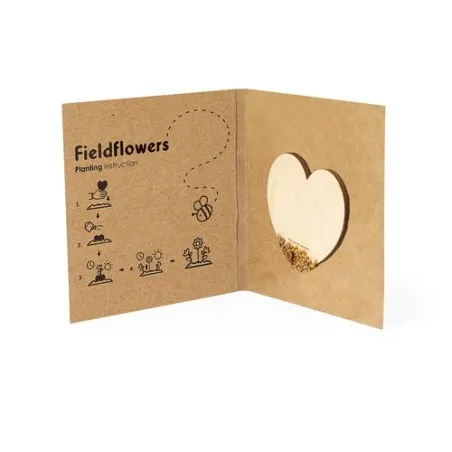 Cœur Graines Personnalisé Écologique Idéal pour Vos Cadeaux d'Entreprise - Liani Matières : polaire Couleurs : rouge cadeau entr