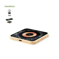 Chargeur sans fil Écologique Personnalisé 15W - Gaussian Matières : polyester Couleurs : vert