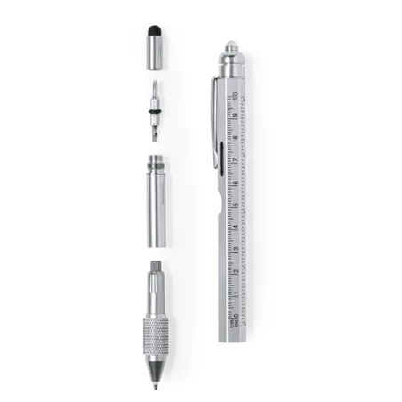 Stylo Multifonction Pratique Personnalisé Tulix Matières : polyester Couleurs : rouge goodies publicitaire événementiel