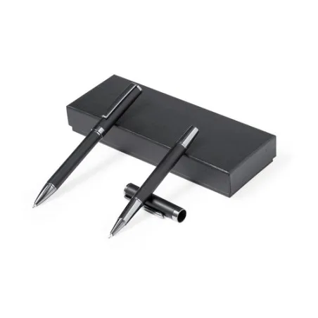 Set de Stylo et Roller Personnalisés Élégants Okonel à Prix Abordable Matières : polyester Couleurs : orange cadeau entreprise p