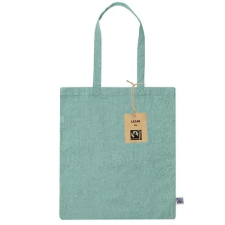 Sac Écologique Personnalisé de Shopping Lazar Fairtrade Matières : suédine Couleurs : noir objet promotionnel éco-responsable