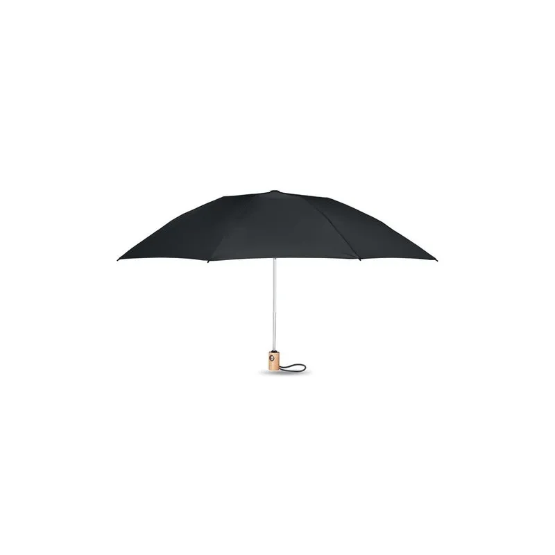 Parapluie pliable écologique 190T en RPET de 23'' - LEEDS Matières : coton Taille textile : L Couleurs : bleu marine