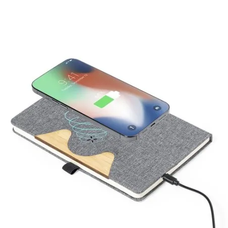 Bloc Notes Écologique et Pratique avec Chargeur Dalou Matières : polyester Couleurs : noir impression haute définition