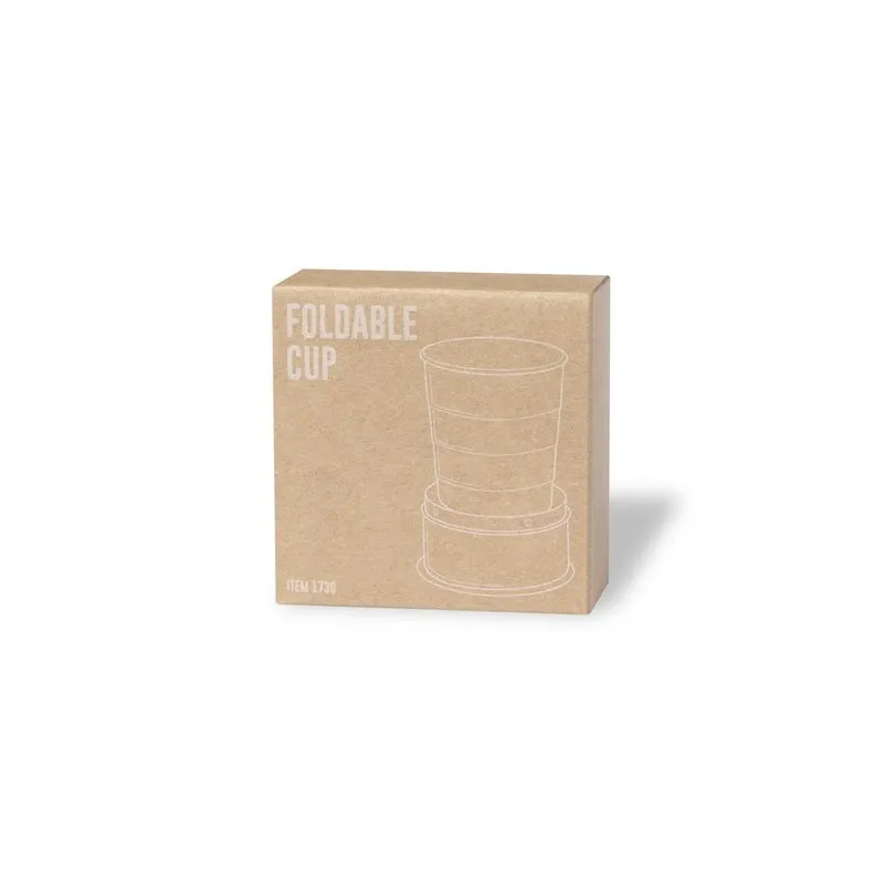 Verre Pliable Écologique et Pratique Personnalisé à Petit Prix - Daibak Matières : PVC Couleurs : noir objet promotionnel éco-re