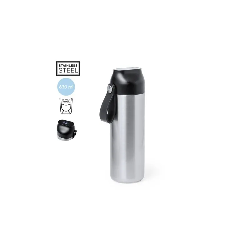 Bidon Thermique Personnalisé 630 ml - Troy Matières : PVC Couleurs : blanc personnalisable avec votre logo