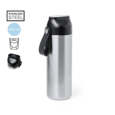 Bidon Thermique Personnalisé 630 ml - Troy Matières : PVC Couleurs : blanc personnalisable avec votre logo