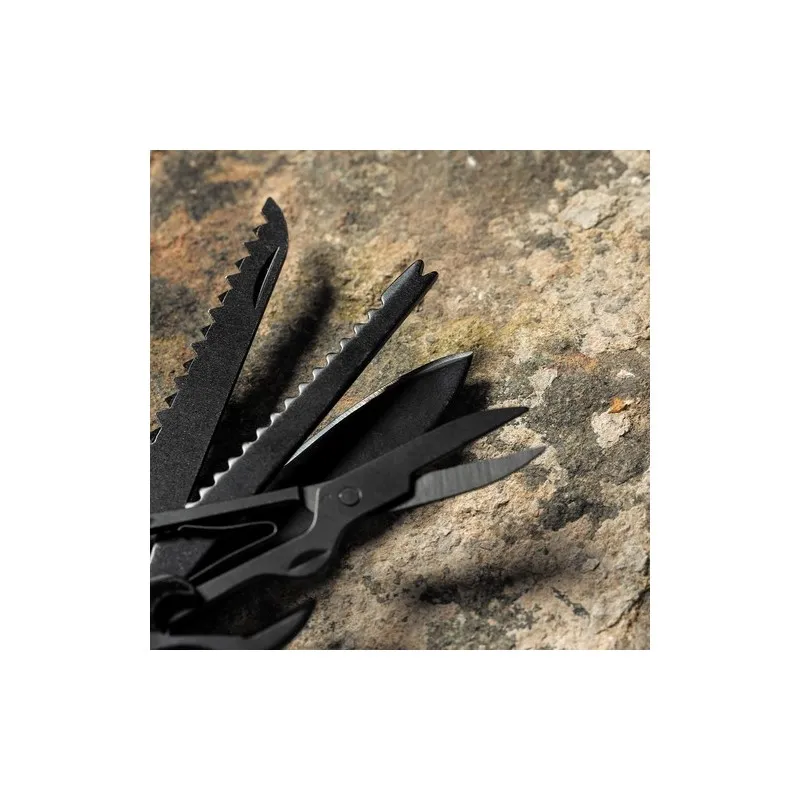 Canif Multi-Usages Personnalisé Multifonction pas cher Komit Matières : ABS Couleurs : rouge marquage laser ultra précis