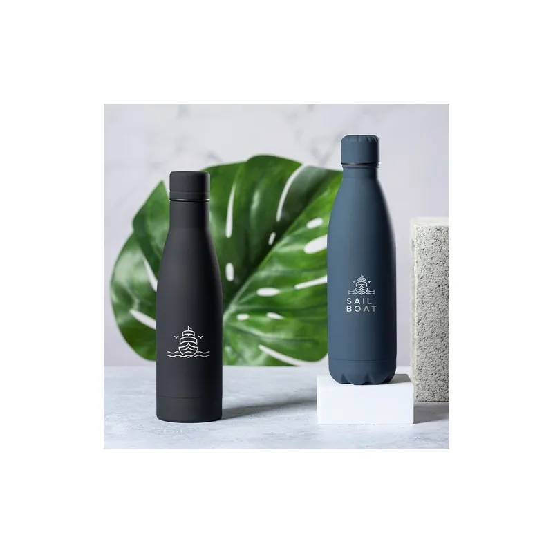 Bidon Sport Personnalisé en plastique Garthix - Gourde Matières : alliage Couleurs : noir marquage couleur éclatante