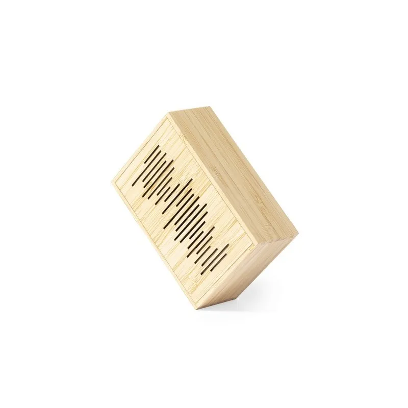 Enceinte Écologique Solaire Personnalisée Laurens FSC Matières : bois Couleurs : brun livraison express 24h 48h