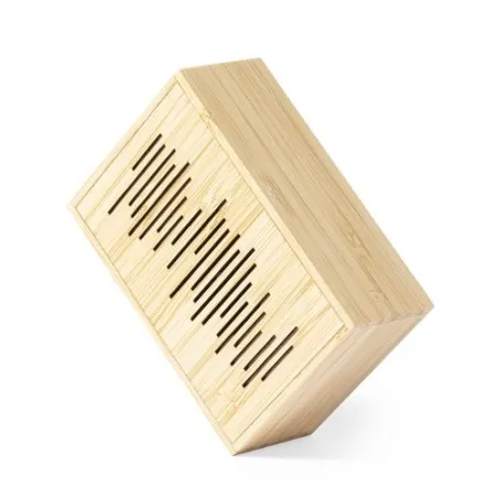 Enceinte Écologique Solaire Personnalisée Laurens FSC Matières : bois Couleurs : brun livraison express 24h 48h