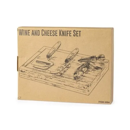 Coffret Cadeau Personnalisé Économique de Vin et Fromages Hiblux Matières : ABS Couleurs : blanc cadeau entreprise pas cher