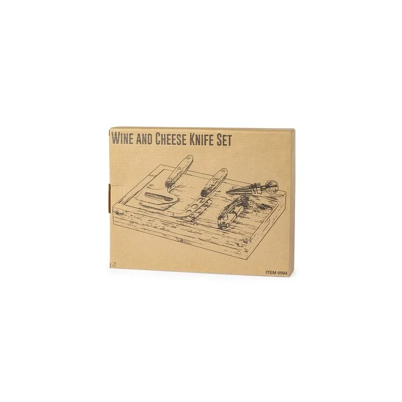 Coffret Cadeau Personnalisé Économique de Vin et Fromages Hiblux Matières : ABS Couleurs : blanc marquage laser ultra précis