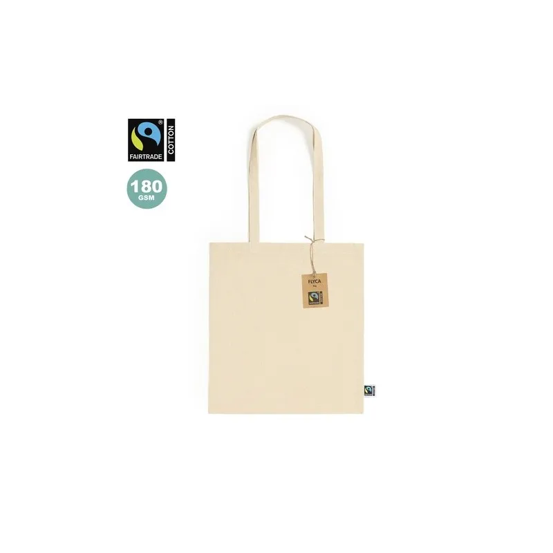 Sac Éthique Fairtrade - Flyca Matières : carton Couleurs : argenté personnalisable avec votre logo
